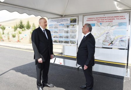 Prezident İlham Əliyev yenidən qurulan Cocuq Mərcanlı kəndində görülən işlərlə tanış olub - FOTO