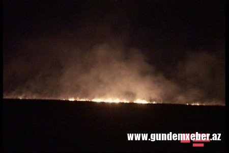 Ermənilər bu gecə Ağdamın işğal altında olan ərazilərinə od vurub