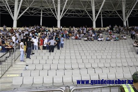 Stadionu tərk edən azarkeşlərlə bağlı DİN-dən açıqlama gəldi - "Ünsürlər istifadə etmək istəyirdilər"
