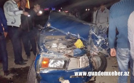 Saatlıda baş verən yol qəzasında ata ölüb, oğlunun vəziyyəti ağırdır