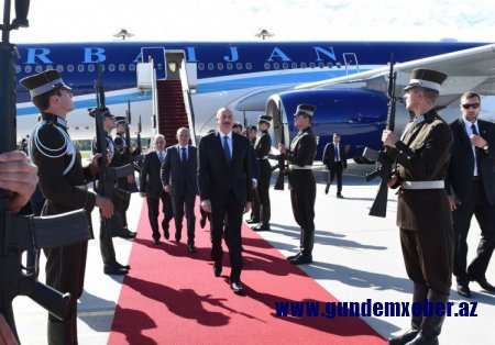 Prezident İlham Əliyevin Latviyaya rəsmi səfəri başlayıb