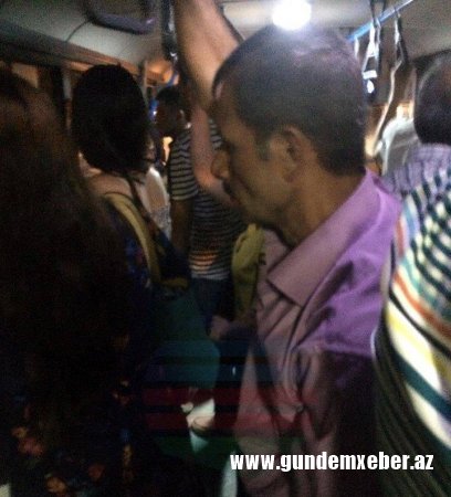 Xırdalan avtobusunda iyrənc əməl - FOTO