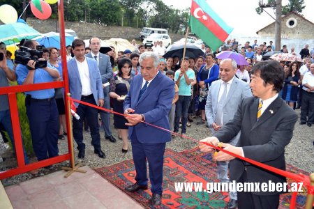 Daşkəsəndə Yaponların  dəstəyi ilə yeni içməli su xətti istifadəyə verilib