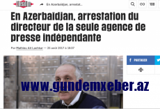 Fransa mətbuatı Mehman Əliyevin həbsindən yazdı