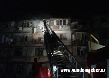 Sumqayıtda yanğında 15 nəfər xilas edildi - RƏSMİ MƏLUMAT