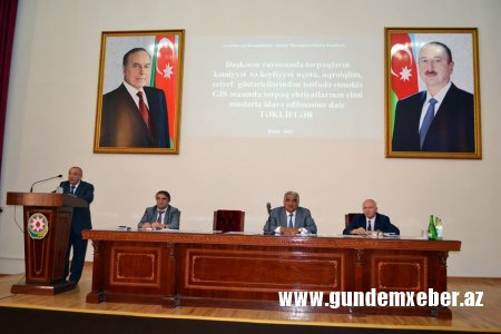DAŞKƏSƏNDƏ TORPAQLARIN ELEKTRON KADASTR UÇOTU İNFORMASİYA SİSTEMİNİN YARADILMASI İLƏ BAĞLI MÜŞAVİRƏ KEÇİRİLİB