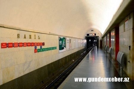 “Sahil” metrostansiyası bağlandı