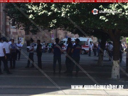 Nazirlikdə bomba həyəcanı - Ermənistanda (FOTOLAR)+YENİLƏNDİ