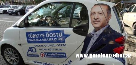 Almaniyada Ərdoğanın təbliğatı aparılır - səs almaq üçün