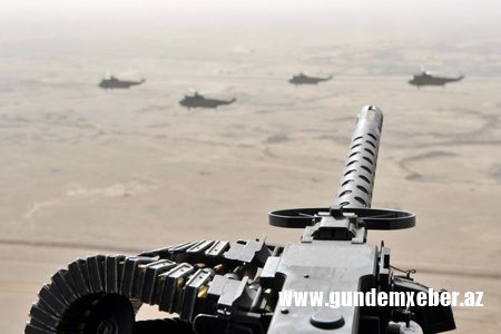 Ermənilər iriçaplı pulemyotlardan istifadə edir