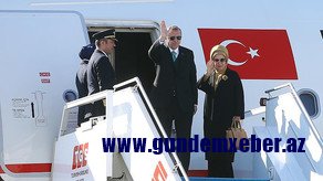 Rəcəb Tayyib Ərdoğan Azərbaycana yola düşüb