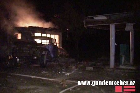 Ağcabədidə baş verən partlayışda ölən və yaralanan var -FOTOLAR