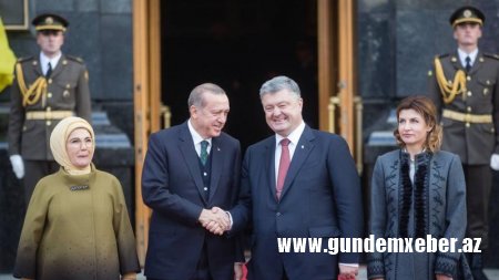 Ərdoğan Poroşenko ilə görüşdü