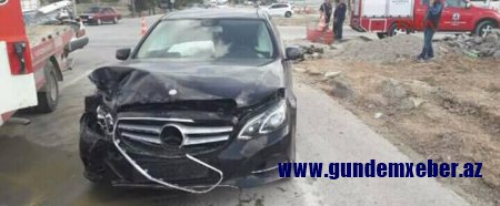 Deputat qəzaya düşdü