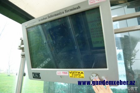 Bakıdakı 600 Avtobus İnformasiya terminalından 200-ü işləmir - FOTOREPORTAJ