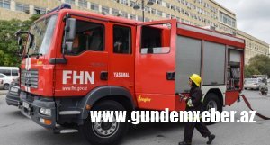 FHN Lənkəranda yanacaqdoldurma məntəqəsində baş vermiş yanğın barədə