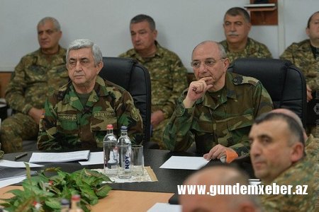 Sərkisyan təcili Qarabağa gəldi - ordu komandanlığını topladı