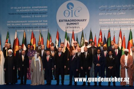 Qüdslə bağlı toplantı başladı - İlham Əliyev də iştirak edir