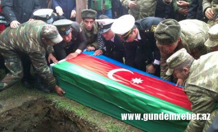 Şəhid hərbçimiz dəfn edildi — FOTOLAR