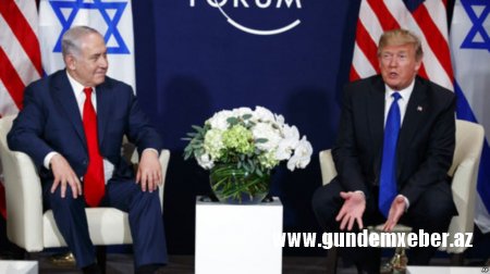 Davos Forumunda Prezident Tramp fələstinlilərə yardımı kəsməklə hədələdi