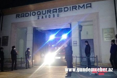 FHN Bakıda zavodda baş verən partlayışla bağlı məlumat yaydı