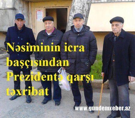 Nəsimi rayon sakinləri Asif Əsgərovdan Prezidentə şikayət etdi - VİDEO (FOTOLAR)