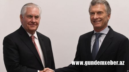 ABŞ dövlət katibi Argentina prezidenti ilə bağlı qapılar arxasında görüş keçirib