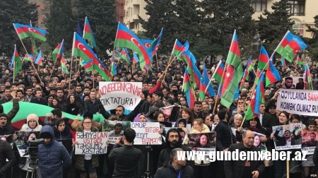 Müxalifət mitinq keçirdi - Fotolar (Yenilənib)