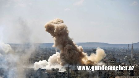 Suriya qüvvələri İslam Dövləti qrupunun nəzarətində olan bölgəni atəşə tutub