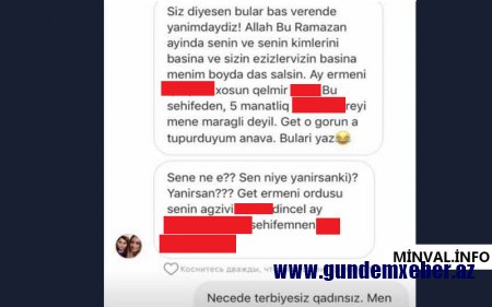 Kosmetoloq Elnarə Rzayevadan əxlaqsız sözlər – “Sənin ağzını…” – FOTOFAKT