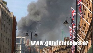 Londonda məşhur otel yanır