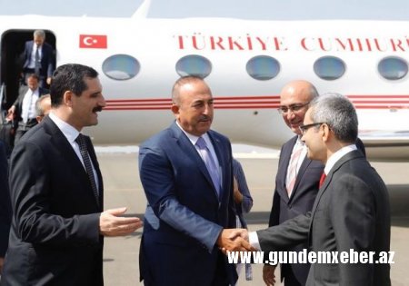 Mövlud Çavuşoğlu Azərbaycanda - FOTO