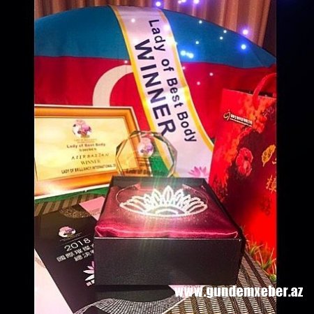 AZƏRBAYCANLI MODEL TAYVANDA “ƏN YAXŞI BƏDƏNLİ QADIN” SEÇİLDİ - FOTO