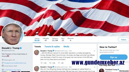 Azad söz qrupu Trampı Twitter istifadəçilərini blok siyahısından çıxarmağa çağırır