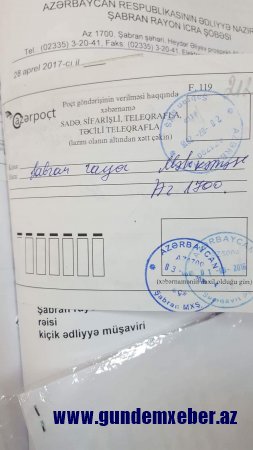 Hər yoldan keçəndən məktub göndərmək olarmı?-POÇT SAXTAKARLIĞI (FOTOFAKT)