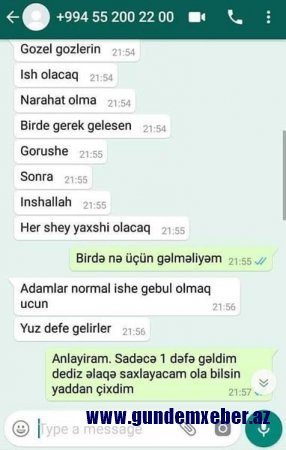 Bakıda iş axtaran xanıma əxlaqsız təklif: "Qoca kişisən, yaşından utan..."