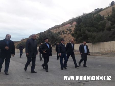 Kəmaləddin Heydərov sürüşmə baş verən zonada - Foto