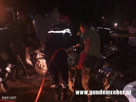 BƏRDƏDƏ AĞIR YOL QƏZASI NƏTİCƏSİNDƏ ÖLƏNLƏRİN SAYI 4 NƏFƏRƏ ÇATIB - FOTO - YENİLƏNİB