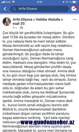 Xanım jurnalisti küçə söyüşləri ilə təhqir etdilər – Osman Nərimanoğlu isə parolu kimə verdiyini demir