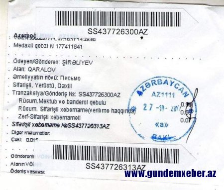 ''Qanunsuz olaraq 1 ay ''bandotdel''də saxlanmışam - İŞGƏNCƏLƏRƏ MƏRUZ QALMIŞAM'' (FOTO)