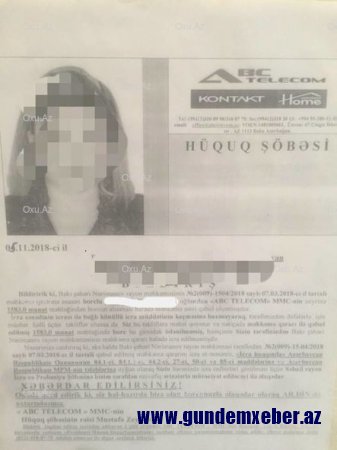 “Kontakt Home”dan biabırçılıq - Borcunu ödəməyən qadının şəklini binalara yapışdırdı 