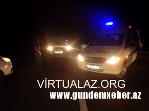 Neftçalada təkər dəyişən yük maşınının sərnişinlərini başqa maşın vurdu - 1 ÖLÜ, 2 YARALI