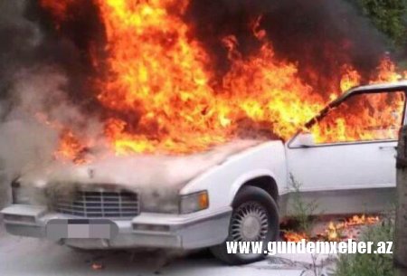 Xətaidə "Cadillac" yanıb