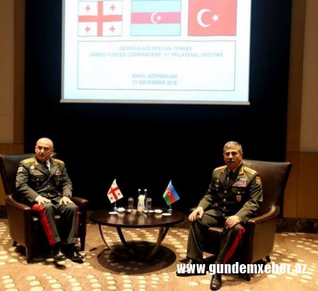 Zakir Həsənov Gürcüstanın Baş Qərargah rəisi ilə hərbi əməkdaşlıq məsələlərini müzakirə edib