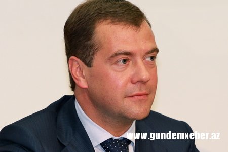 Rusiyanın hökumət başçısı Prezident İlham Əliyevi təbrik edib