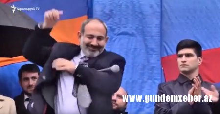 Paşinyanı mitinqdə “tok” vurdu - Video