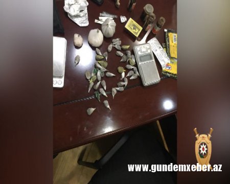 Bakıda narkobaron saxlanıldı - FOTO