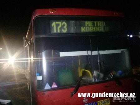 Bakıda sərnişin avtobusu metronun süpürgəçisini vuraraq öldürüb - YENİLƏNİB