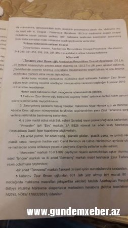 İki oğlu qadın üstə güllələnən anadan üsyan: “Zaur Tərlanova ömürlük həbs verilsin” – Video