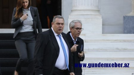 Yunanıstanın müdafiə naziri istefa verib